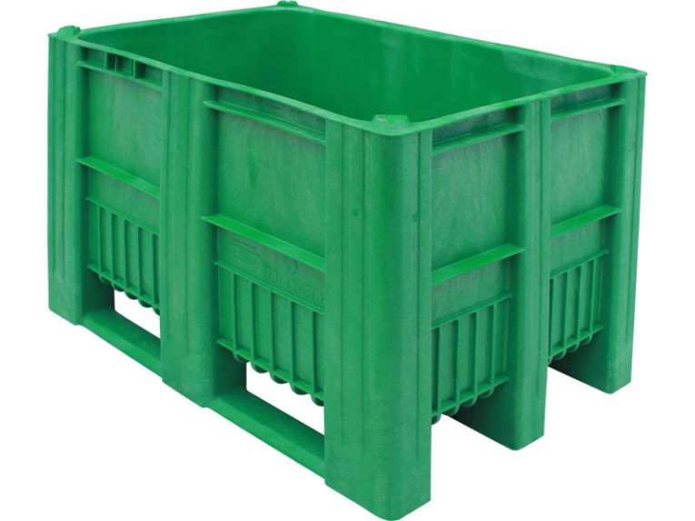 BoxPallet 1200х800х740 мм зеленый сплошной купить в Волгограде