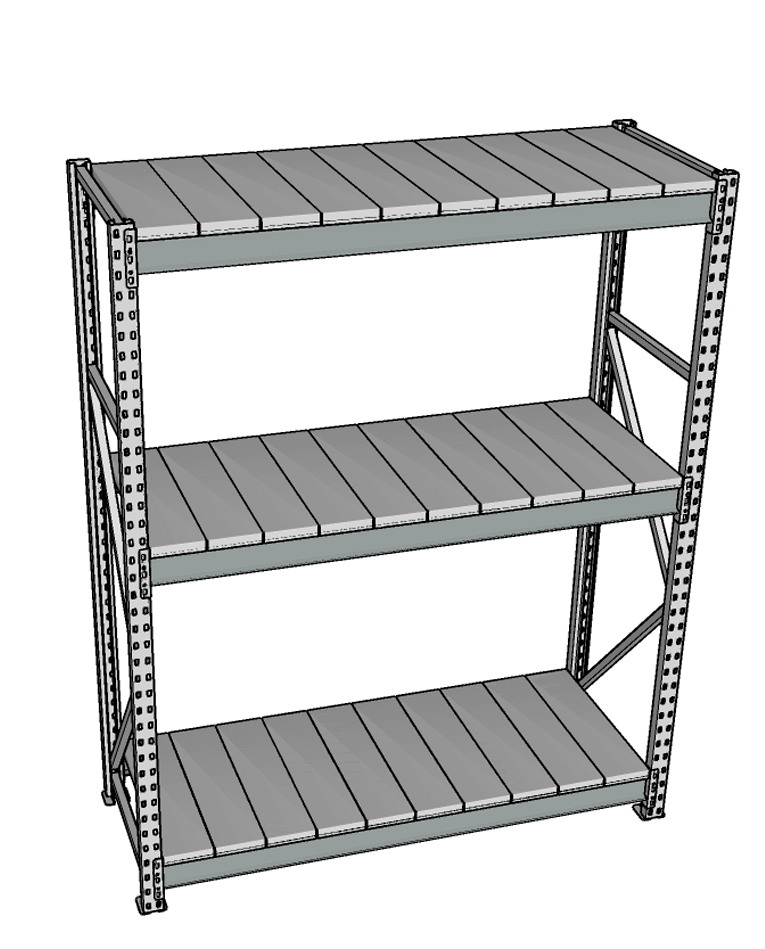 Стеллаж грузовой СГР 2000x1500x500 3 полки (металл) купить в Волгограде Стеллаж грузовой СГР 2000x1500x500 3 полки (металл) купить в Волгограде