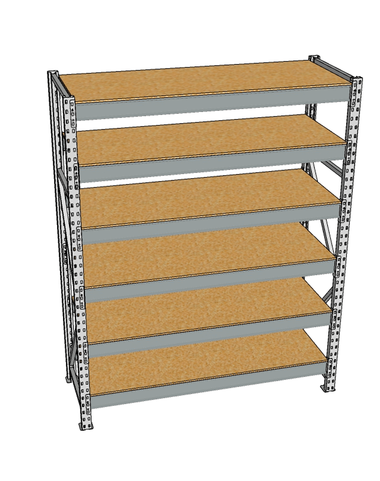 Стеллаж грузовой СГР 2000x1500x500 6 полок (ДСП) купить в Волгограде Стеллаж грузовой СГР 2000x1500x500 6 полок (ДСП) купить в Волгограде