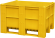 BoxPallet 1200х1000х740 мм сплошной желтый купить в Волгограде