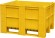 BoxPallet 1200х1000х740 мм сплошной желтый купить в Волгограде