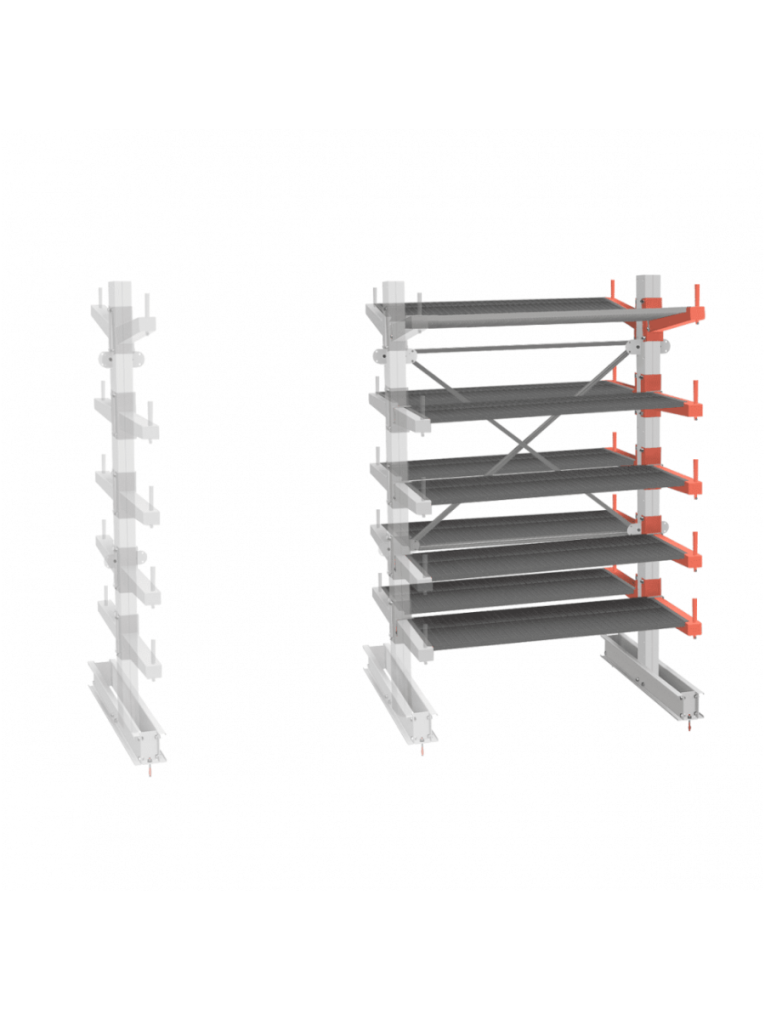 СТ-062 Стеллаж двухсторонний 5 ярусов ДОП. купить в Волгограде СТ-062 Стеллаж двухсторонний 5 ярусов ДОП. купить в Волгограде