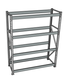 Стеллаж грузовой СГР 2000x1500x1000 4 полки (без настила) Стеллаж грузовой СГР 2000x1500x1000 4 полки (без настила)