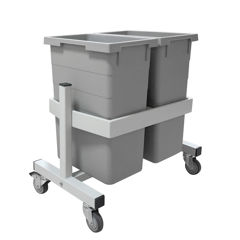 Подкатная подставка держатель для 2-х контейнеров Gresson ПДК-2 купить в Волгограде Подкатная подставка держатель для 2-х контейнеров Gresson ПДК-2 купить в Волгограде