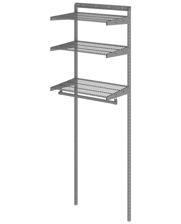 Гардеробная система Практик Home Basic G60 графит купить в Волгограде Гардеробная система Практик Home Basic G60 графит купить в Волгограде