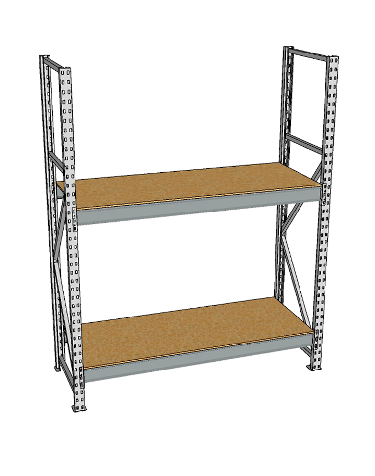 Стеллаж грузовой СГР 2000x2100x600 2 полки (ДСП) купить в Волгограде Стеллаж грузовой СГР 2000x2100x600 2 полки (ДСП) купить в Волгограде