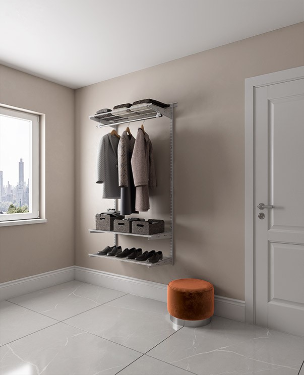 Гардеробная система Практик Home Basic G90 графит купить в Волгограде Гардеробная система Практик Home Basic G90 графит купить в Волгограде