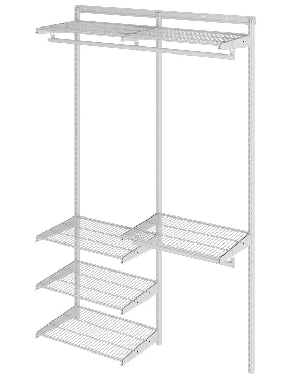 Гардеробная система Практик Home Optima G120 белая купить в Волгограде Гардеробная система Практик Home Optima G120 белая купить в Волгограде