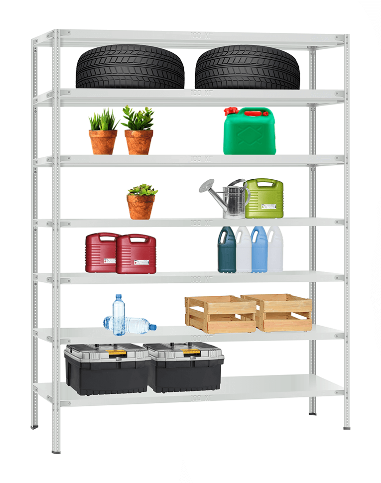 Стеллаж металлический Титан МС-900 2000x1000x400 7 полок купить в Волгограде Стеллаж металлический Титан МС-900 2000x1000x400 7 полок купить в Волгограде