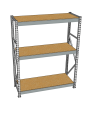 Стеллаж грузовой СГР 2000x1200x600 3 полки (ДСП) Стеллаж грузовой СГР 2000x1200x600 3 полки (ДСП)