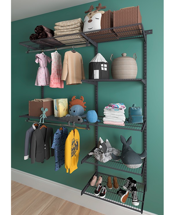 Гардеробная система Практик Home Optima G150 графит купить в Волгограде Гардеробная система Практик Home Optima G150 графит купить в Волгограде