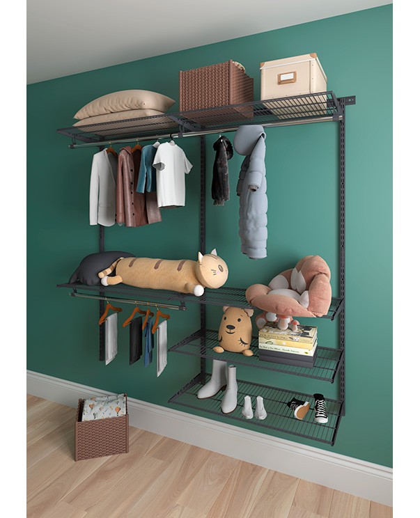 Гардеробная система Практик Home Optima G180 графит купить в Волгограде Гардеробная система Практик Home Optima G180 графит купить в Волгограде