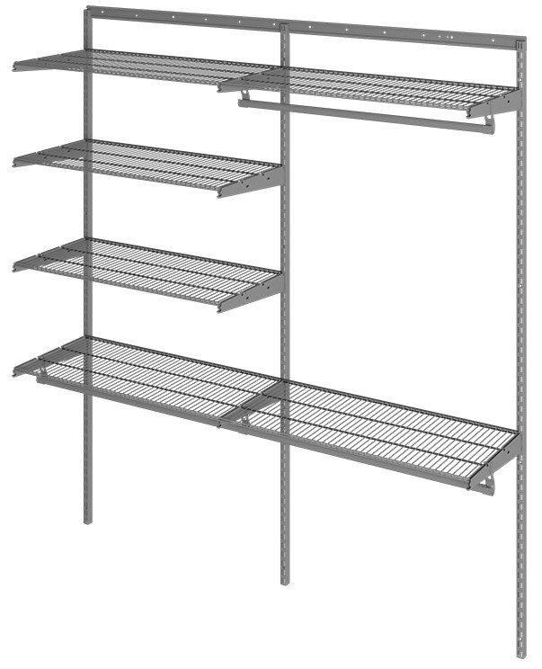 Гардеробная система Практик Home Optima G180 графит купить в Волгограде Гардеробная система Практик Home Optima G180 графит купить в Волгограде