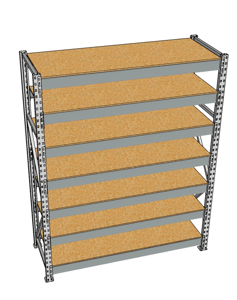 Стеллаж грузовой СГР 2000x1800x500 7 полок (ДСП) купить в Волгограде Стеллаж грузовой СГР 2000x1800x500 7 полок (ДСП) купить в Волгограде