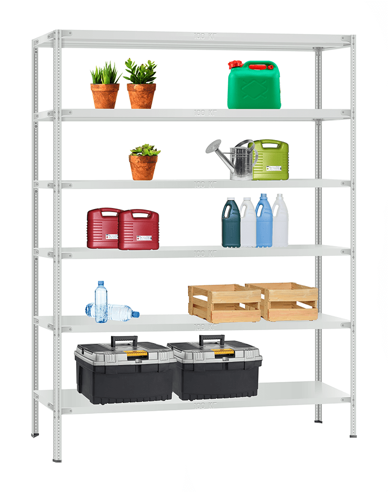 Стеллаж металлический Титан МС-900 2000x1000x600 6 полок купить в Волгограде Стеллаж металлический Титан МС-900 2000x1000x600 6 полок купить в Волгограде