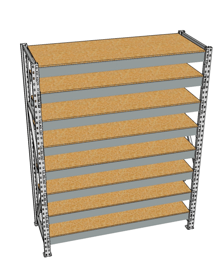Стеллаж грузовой СГР 2500x2100x600 8 полок (ДСП) купить в Волгограде Стеллаж грузовой СГР 2500x2100x600 8 полок (ДСП) купить в Волгограде