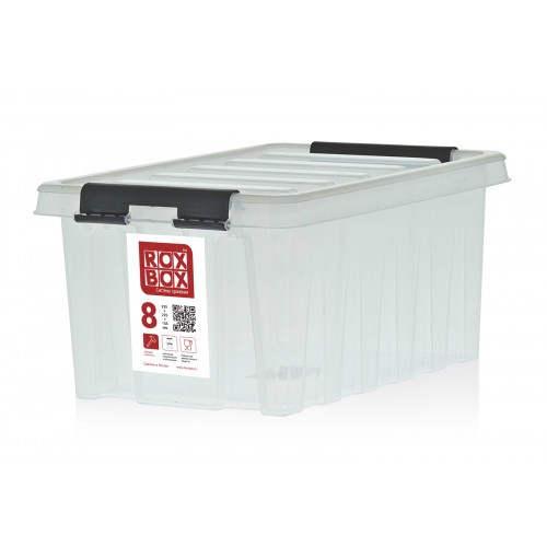 Контейнер Rox Box Original 8 (335х220х155 мм с крышкой и клипсами прозрачный) купить в Волгограде