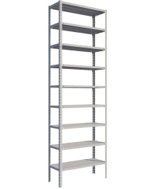 Стеллаж MS Standart 1600х1000х400 9 полок Стеллаж MS Standart 1600х1000х400 9 полок