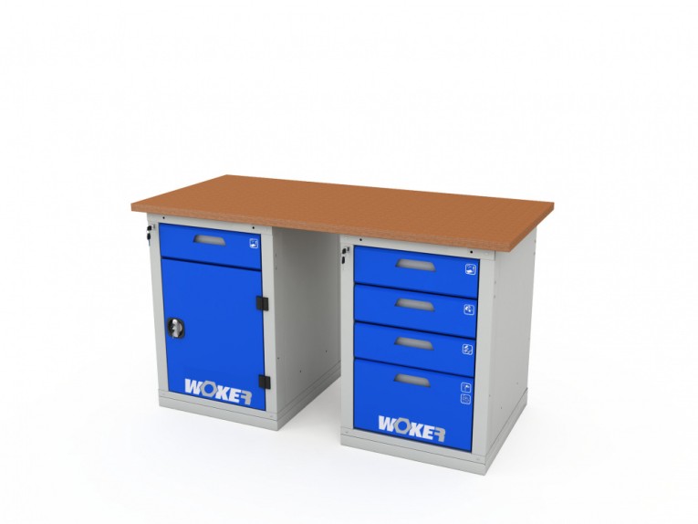 Верстак двухтумбовый WOKER PRO 2204.1500 купить в Волгограде