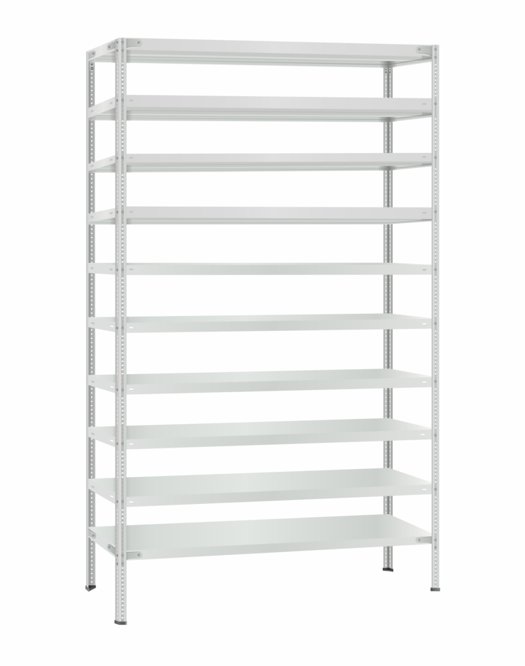 Стеллаж металлический Титан МС-500 2400х1200х300 10 полок купить в Волгограде Стеллаж металлический Титан МС-500 2400х1200х300 10 полок купить в Волгограде