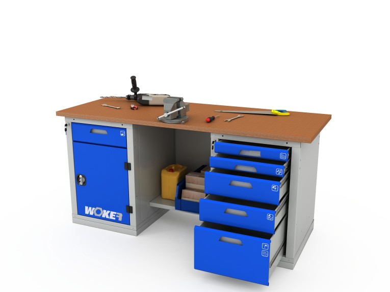 Верстак двухтумбовый WOKER PRO 2205.1800 купить в Волгограде