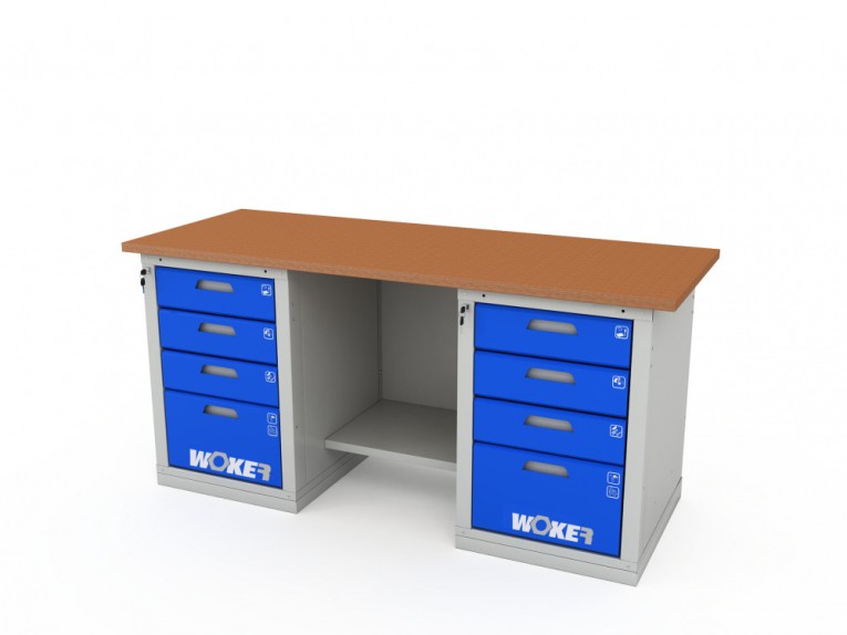 Верстак двухтумбовый WOKER PRO 2404.1800 купить в Волгограде