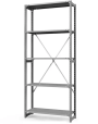 Стеллаж ТСУ 2000x1200x500 5 полок (300 кг, металл) Стеллаж ТСУ 2000x1200x500 5 полок (300 кг, металл)