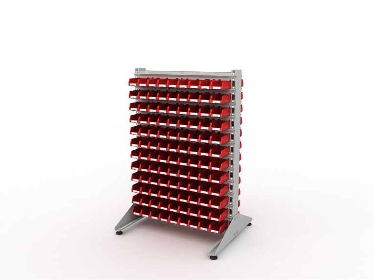 Стеллаж для пластиковых лотков SORTEX двухсторонний 1500x1000x800.01 купить в Волгограде Стеллаж для пластиковых лотков SORTEX двухсторонний 1500x1000x800.01 купить в Волгограде