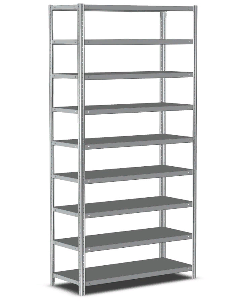 Стеллаж металлический Титан МС-500 1200х700х300 9 полок купить в Волгограде Стеллаж металлический Титан МС-500 1200х700х300 9 полок купить в Волгограде