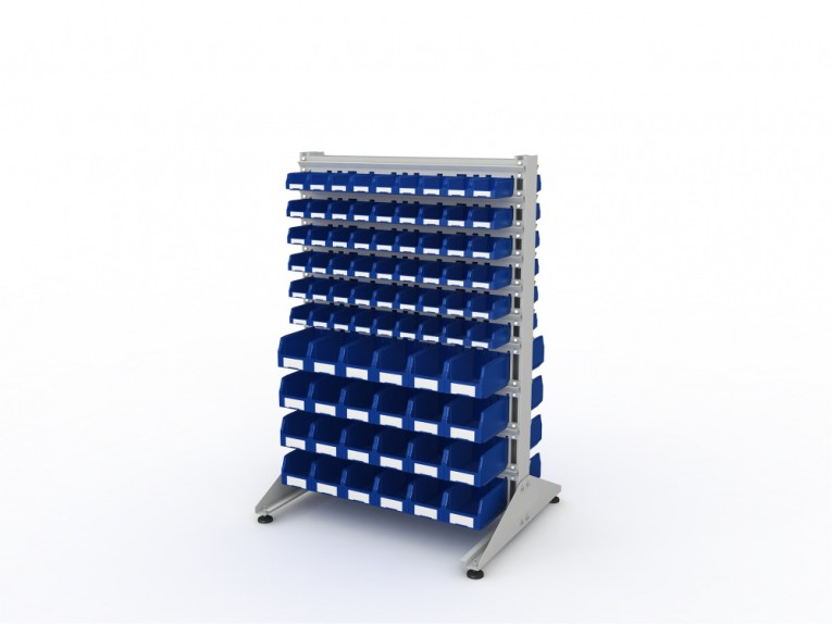 Стеллаж для пластиковых лотков SORTEX двухсторонний 1500x1000x800.04 купить в Волгограде Стеллаж для пластиковых лотков SORTEX двухсторонний 1500x1000x800.04 купить в Волгограде