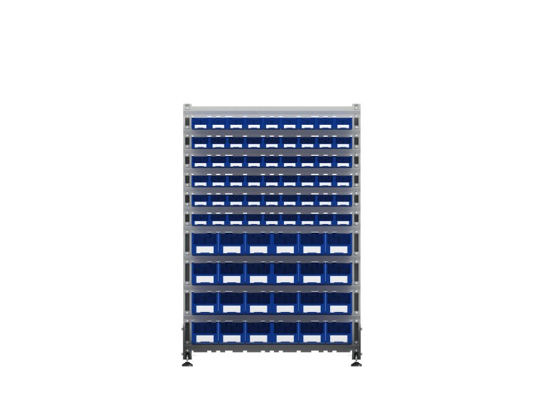 Стеллаж для пластиковых лотков SORTEX двухсторонний 1500x1000x800.04 купить в Волгограде Стеллаж для пластиковых лотков SORTEX двухсторонний 1500x1000x800.04 купить в Волгограде