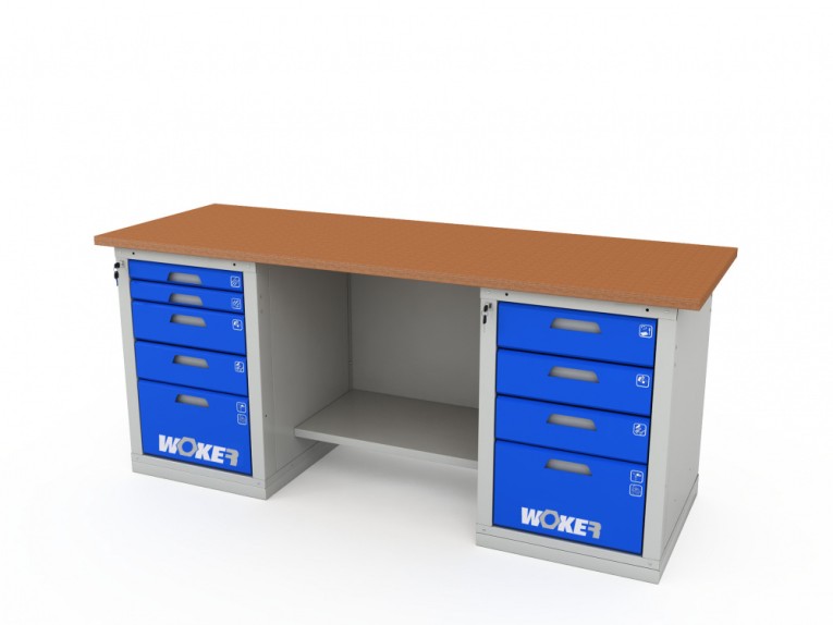 Верстак двухтумбовый WOKER PRO 2504.2000 купить в Волгограде Верстак двухтумбовый WOKER PRO 2504.2000 купить в Волгограде