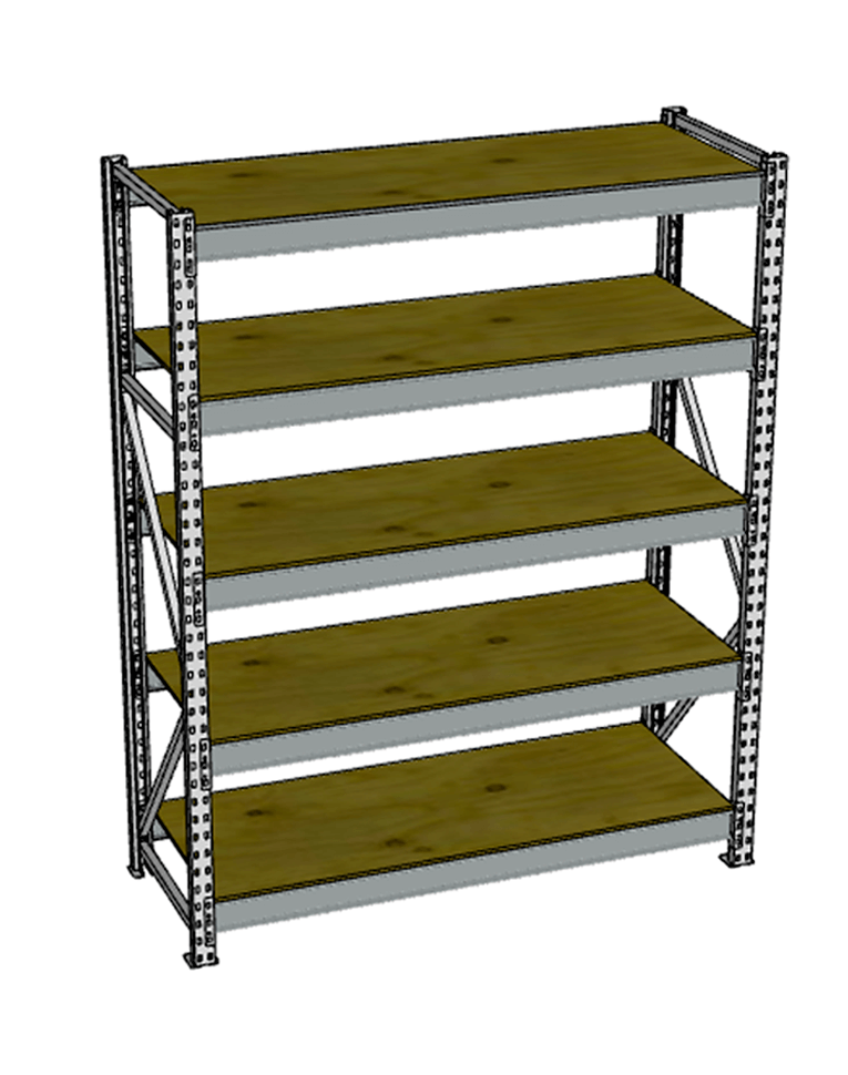 Стеллаж грузовой СГР 3000x2100x600 5 полок (фанера) купить в Волгограде Стеллаж грузовой СГР 3000x2100x600 5 полок (фанера) купить в Волгограде