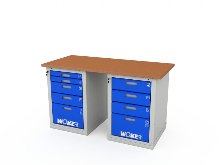 Верстак двухтумбовый WOKER PRO 2505.1500 купить в Волгограде