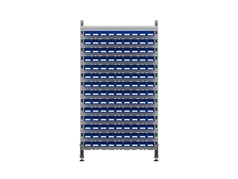 Стеллаж для пластиковых лотков SORTEX двухсторонний 1800x1000x800.01 купить в Волгограде Стеллаж для пластиковых лотков SORTEX двухсторонний 1800x1000x800.01 купить в Волгограде