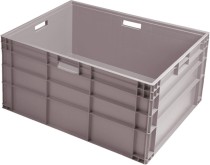Ящик 800х600х455 сплошной, с ручками, дно с усилением, серый B-8644 Ящик 800х600х455 сплошной, с ручками, дно с усилением, серый B-8644
