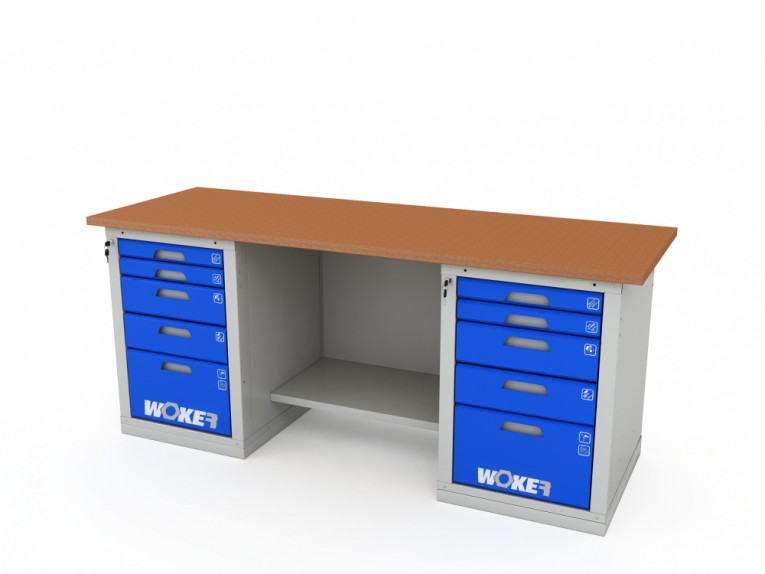 Верстак двухтумбовый WOKER PRO 2505.2000 купить в Волгограде Верстак двухтумбовый WOKER PRO 2505.2000 купить в Волгограде