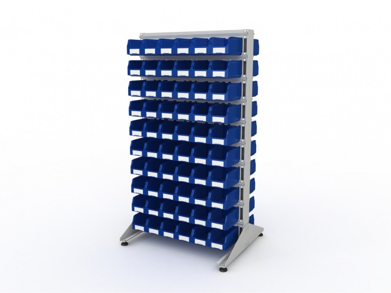 Стеллаж для пластиковых лотков SORTEX двухсторонний 1800x1000x800.02 купить в Волгограде Стеллаж для пластиковых лотков SORTEX двухсторонний 1800x1000x800.02 купить в Волгограде