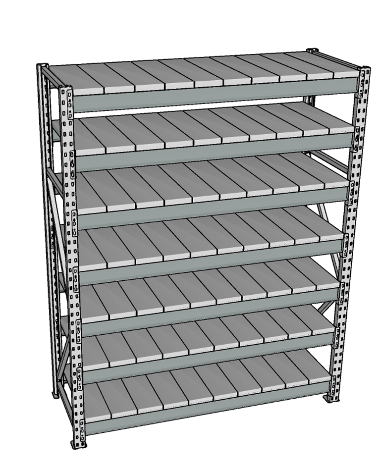 Стеллаж грузовой СГР 2500x900x500 7 полок (металл) купить в Волгограде Стеллаж грузовой СГР 2500x900x500 7 полок (металл) купить в Волгограде