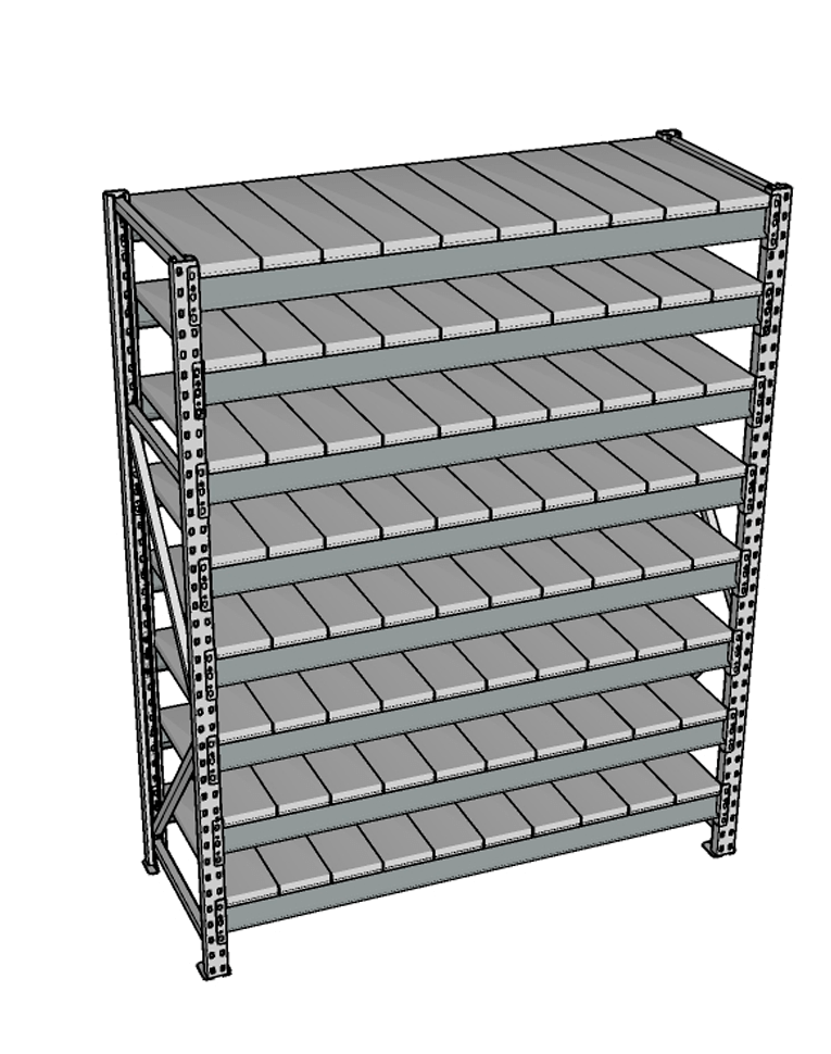 Стеллаж грузовой СГР 3000x900x800 8 полок (металл) купить в Волгограде Стеллаж грузовой СГР 3000x900x800 8 полок (металл) купить в Волгограде