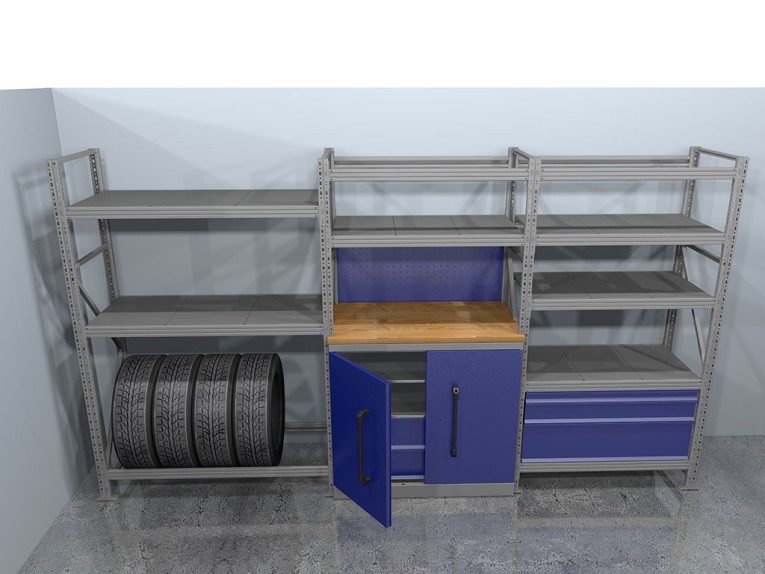 Стеллажная система хранения №2 Гараж купить в Волгограде Стеллажная система хранения №2 Гараж купить в Волгограде