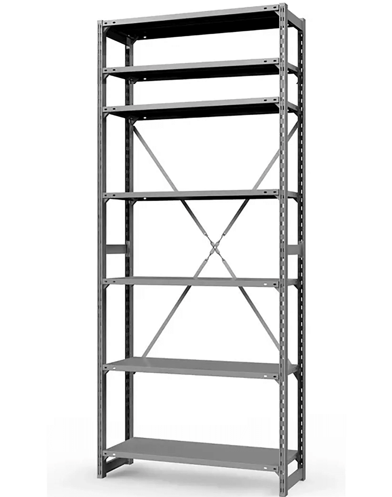 Стеллаж ТСУ 2200x1200x800 7 полок (150 кг, металл) купить в Волгограде Стеллаж ТСУ 2200x1200x800 7 полок (150 кг, металл) купить в Волгограде