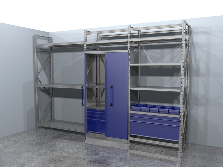 Стеллажная система хранения №3 Гараж купить в Волгограде Стеллажная система хранения №3 Гараж купить в Волгограде