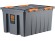 Контейнер особопрочный Rox Box PRO 120 (740х565х400 мм с крышкой и клипсами, на роликах, антрацит) купить в Волгограде