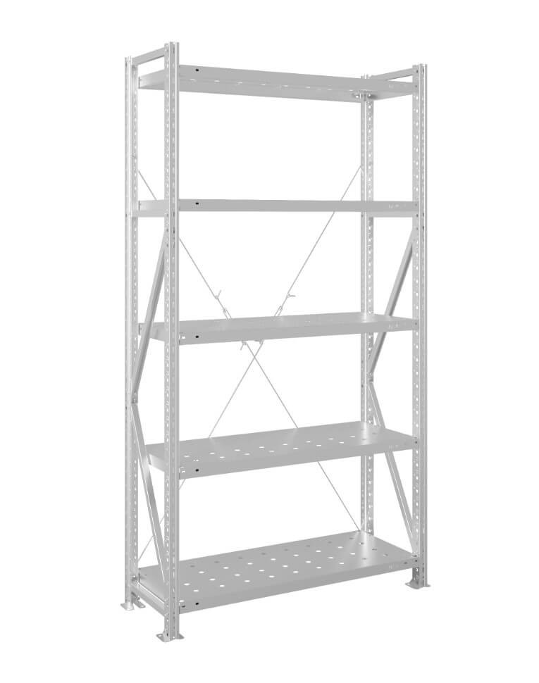 Стеллаж MS U 2500x1200x500 5 полок (280 кг, перф) купить в Волгограде