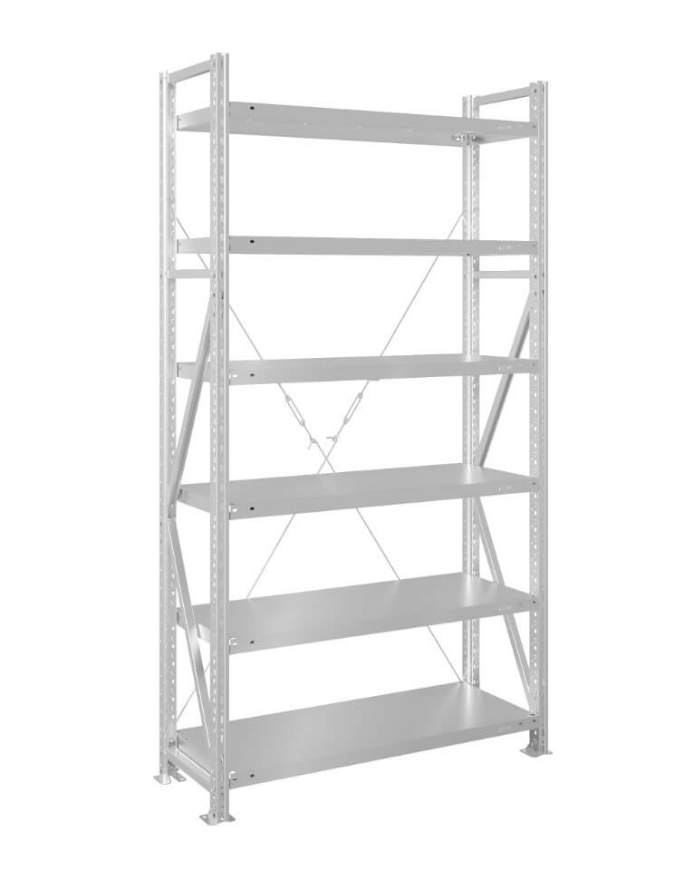 Стеллаж MS U 2500x1200x400 6 полок (350 кг, металл) купить в Волгограде Стеллаж MS U 2500x1200x400 6 полок (350 кг, металл) купить в Волгограде