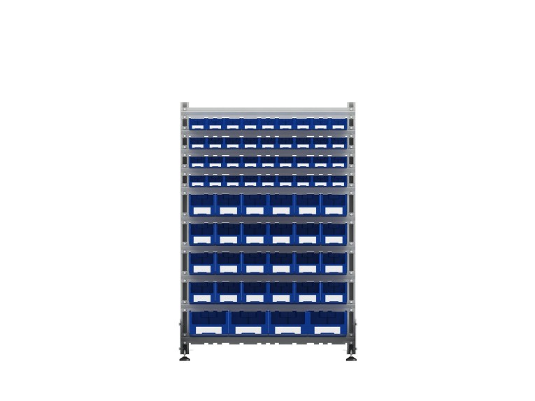 Стеллаж для пластиковых лотков SORTEX односторонний 1500x1000x450.05 купить в Волгограде