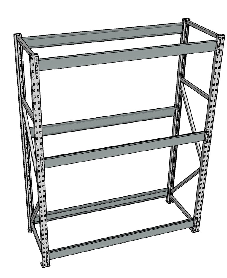 Стеллаж грузовой СГР 2000x1200x1000 3 полки (без настила) купить в Волгограде Стеллаж грузовой СГР 2000x1200x1000 3 полки (без настила) купить в Волгограде