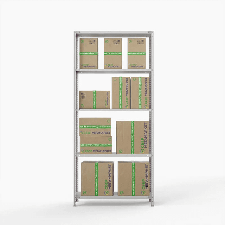 Стеллаж ПВЗ Сбер 2000х1000х400 5 полок купить в Волгограде Стеллаж ПВЗ Сбер 2000х1000х400 5 полок купить в Волгограде