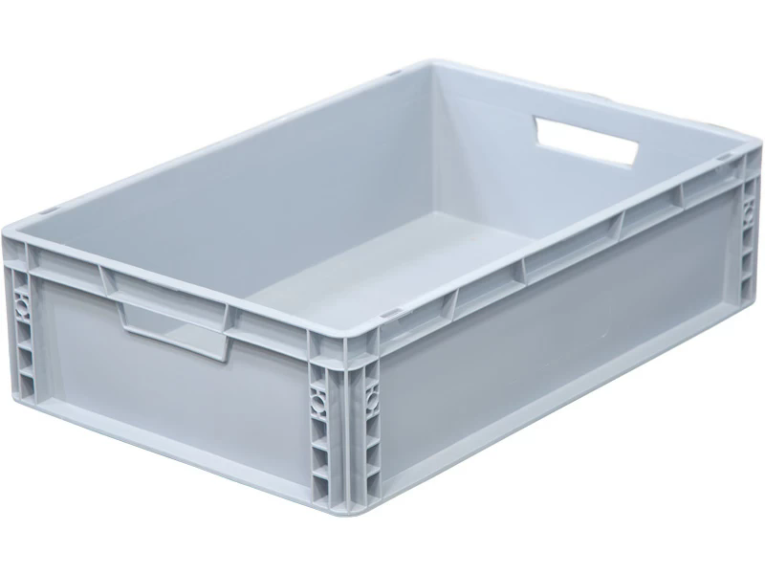 Ящик 600х400х170 сплошной, усиленное дно, цв. серый купить в Волгограде Ящик 600х400х170 сплошной, усиленное дно, цв. серый купить в Волгограде